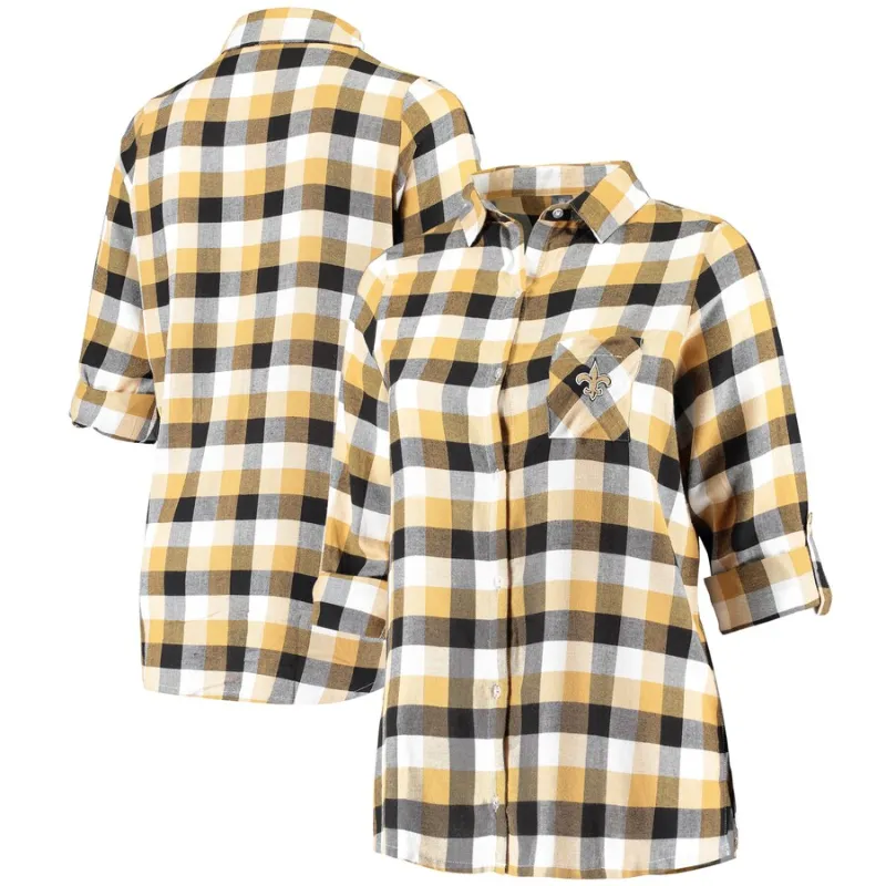 new orleans saints flannel shirt