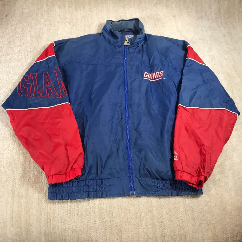 Vintage 10s+ Blue NFL NY Giants Super Bowl XLVI Racing Jacket - XX-Large  Inner:Nylon / Outer:Cotton– Domno Vintage
