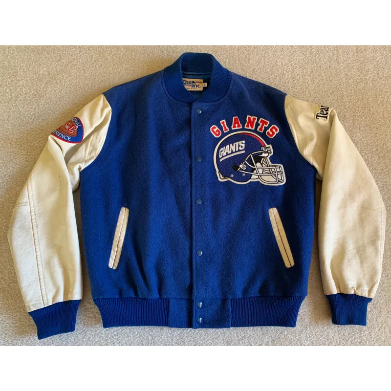 Buy Men and Women New York Giants Wool Jacket - William Jacket