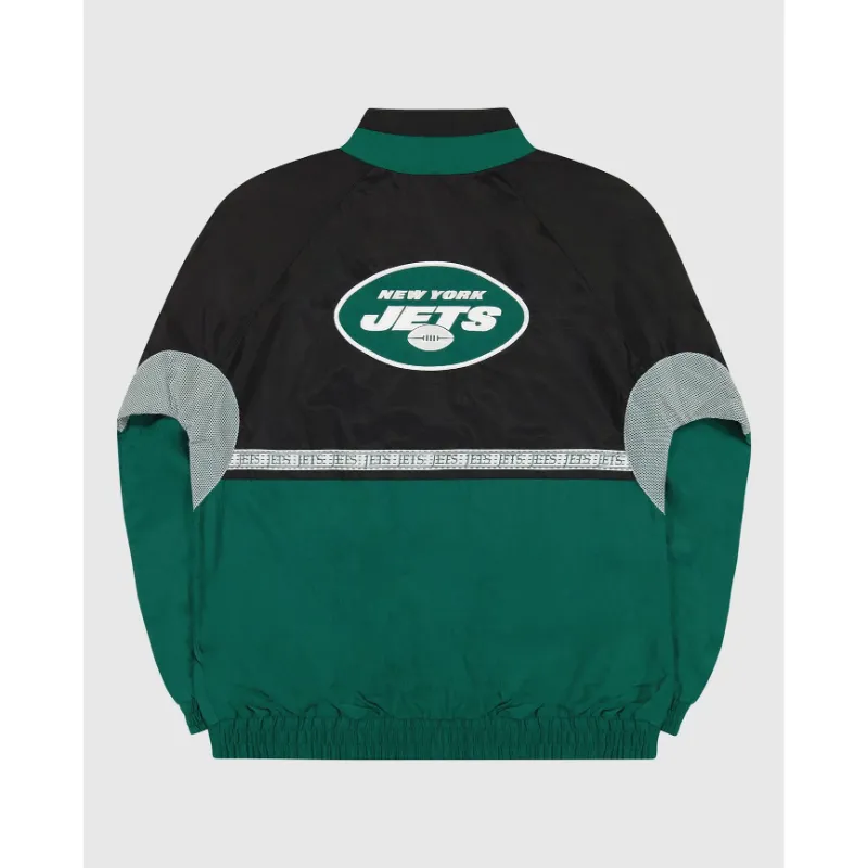Starter New York Jets Breakaway Quarter Zip Jacket - Green