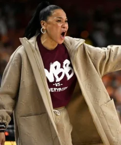 Bomber Louis Vuitton Dawn Staley Brown Jacket - Jackets Junction