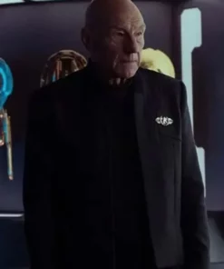 Star Trek Picard 2023 S03 Patrick Stewart Black Jacket