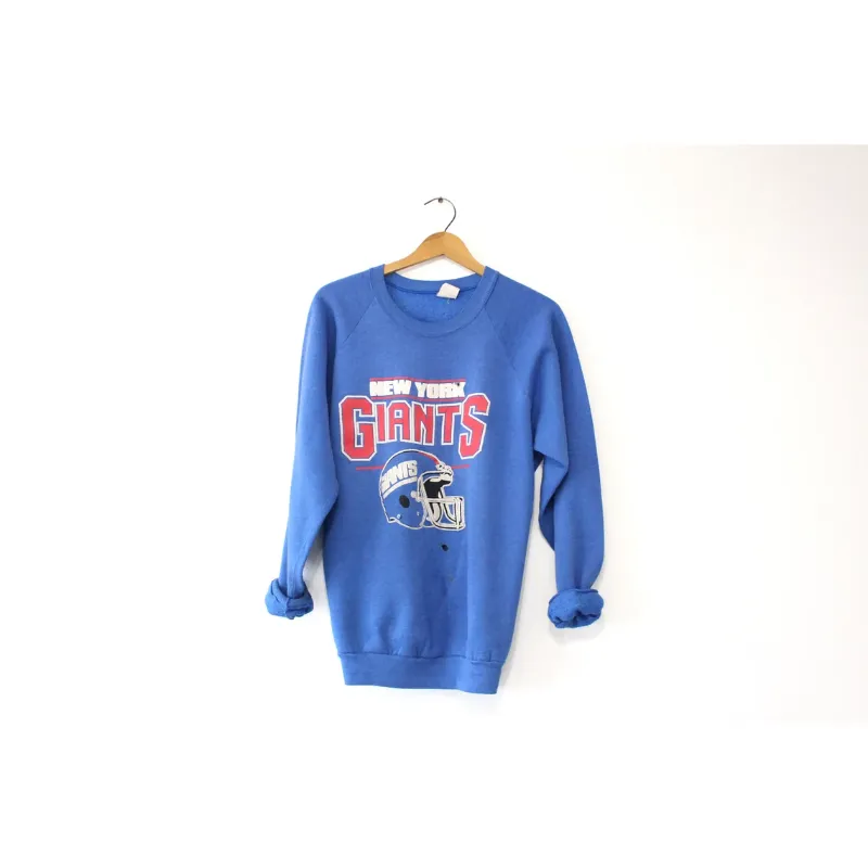 Men's NFL x Staple Blue New York Giants Throwback Vintage Wash Pullover  Hoodie 