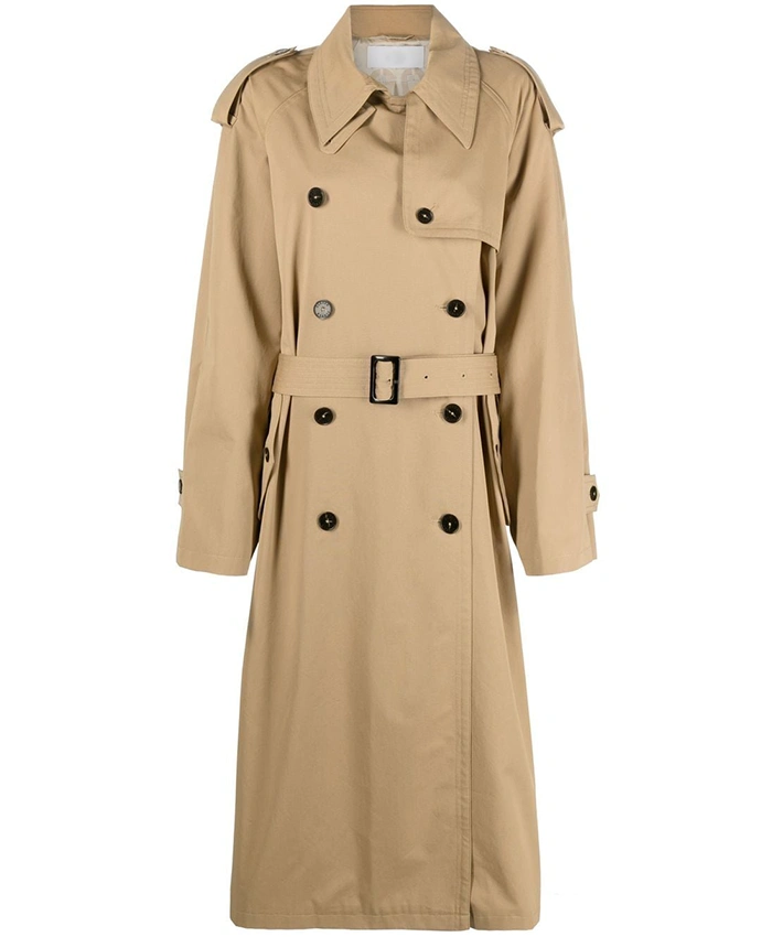 Aleisa Double Breasted Vintage Trench Coat For Sale