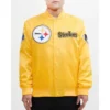 Alexys Orn Pittsburgh Steelers Yellow Varsity Jacket