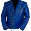 Blue Star American Special Biker Leather Jacket