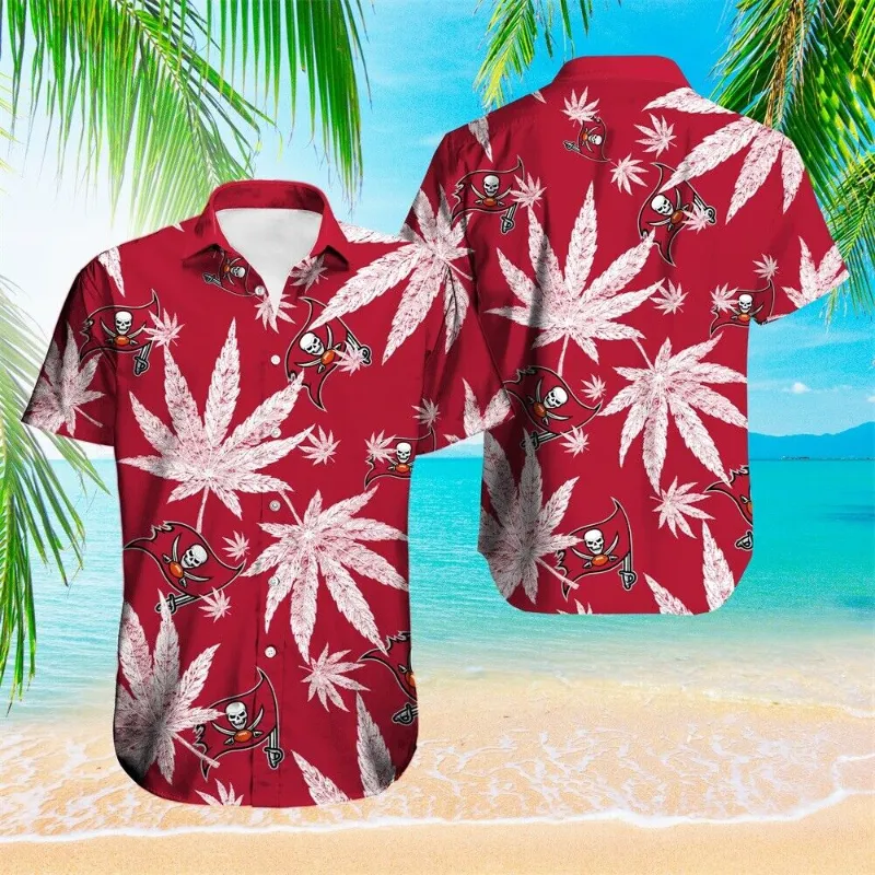 NFL Tampa Bay Buccaneers Louis Vuitton Logo Pattern Hawaiian Shirt & Shorts  - Teeclover