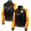 Jon Moore Pittsburgh Steelers Satin Varsity Jacket