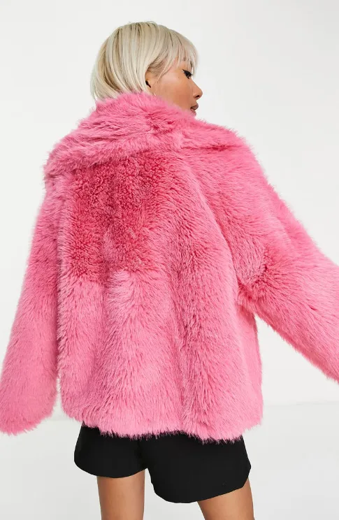 Ted Lasso S03 Keeley Jones Pink Fur Coat