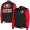 Lera Bayer San Francisco 49ers Satin Varsity Jacket