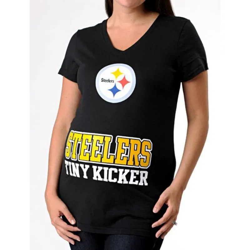 Pittsburgh Steelers Reebok NFL Women's Maternity V-Neck T-Shirt