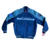 Seattle Seahawks Blue Suede Jacket