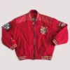 Telly Beer San Francisco 49ers Red Bomber Jacket