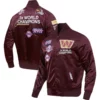 Washington Commanders Championship Satin Varsity Jacket