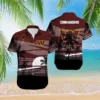 Washington Commanders Hawaiian Brown Shirt