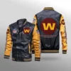 Washington Commanders Leather Jacket