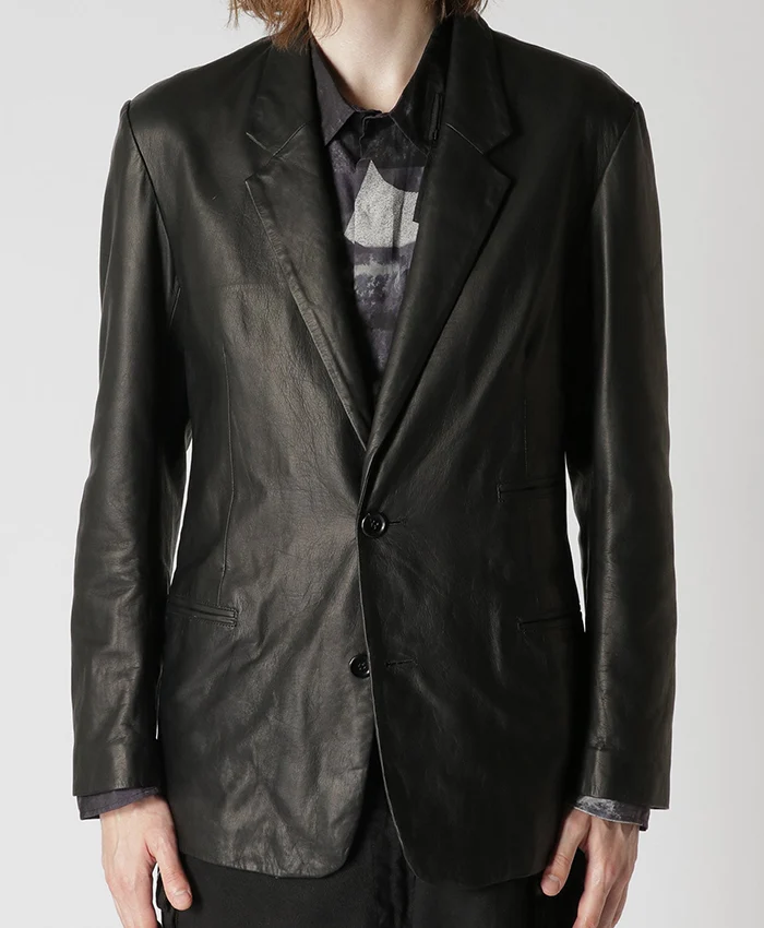 Yohji Yamamoto Genuine Leather Coat For Sale - William Jacket