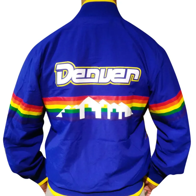 Women's Basketball Winter Bomber Jacket Support Denver Nuggets Coat