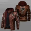Brooklyn Nets Brown Leather Jacket