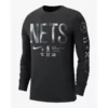 Brooklyn Nets Long Sleeve Black Shirt