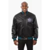 Charlotte Hornets Leather Jacket