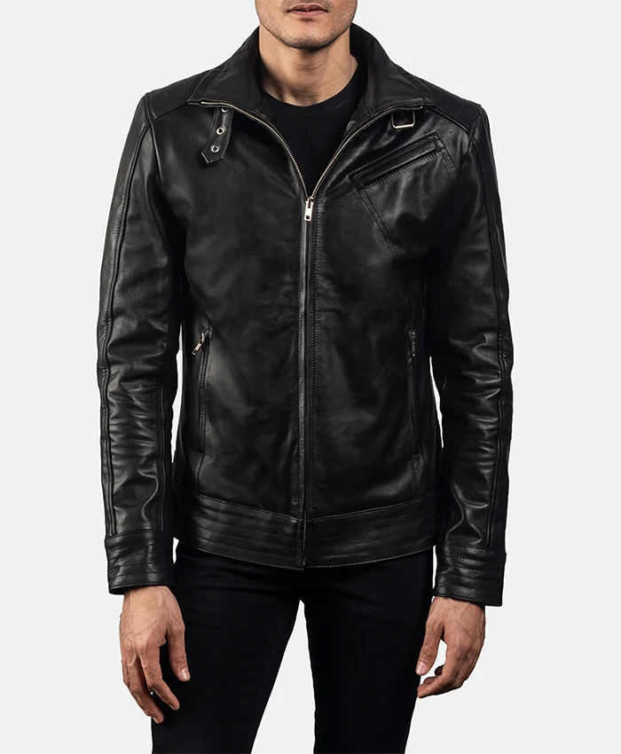 Full Grain Leather Motorcycle Jacket For Sale - William Jacket