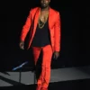 Kanye West Red Suit