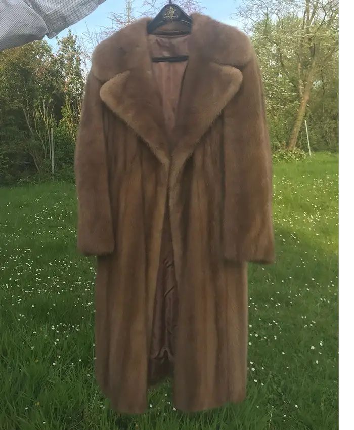 Gideon Mink Fur Red Coat For Sale - William Jacket