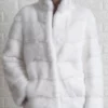 Rosa Mink Fur White Jacket