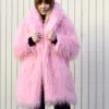 Trista Mink Fur Light Pink Coat