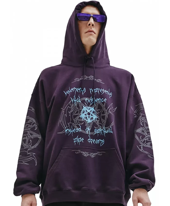Vetements Purple Hoodie For Sale - William Jacket