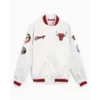White Chicago Bulls Jacket
