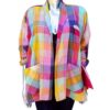 And Just Like That Carrie Bradshaw Rainbow Check Shirt Jacket