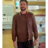 Hearts In The Game Marco Grazzini Brown Bomber Jacket