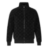 Louis Vuitton Black and White Fleece Jacket