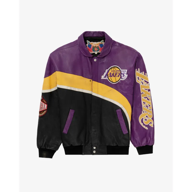 Myrna Rau Los Angeles Lakers Bomber Jacket - William Jacket
