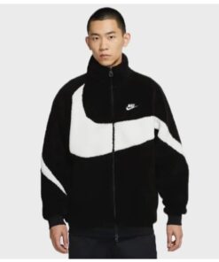 Nike Big Swoosh Reversible Boa Fur Jacket For Sale