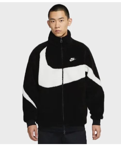 Nike Big Swoosh Boa Faux Fur Jacket