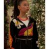 Raven’s Home S06 Emmy Liu Wang Floral Cropped Hoodie