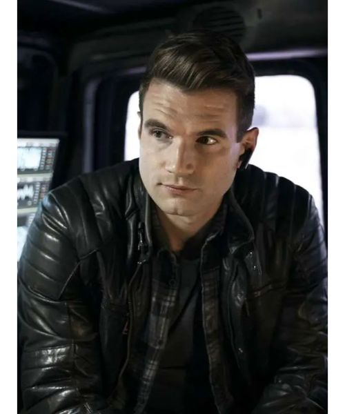 S.W.A.T. S03 Alex Russell Black Leather Jacket