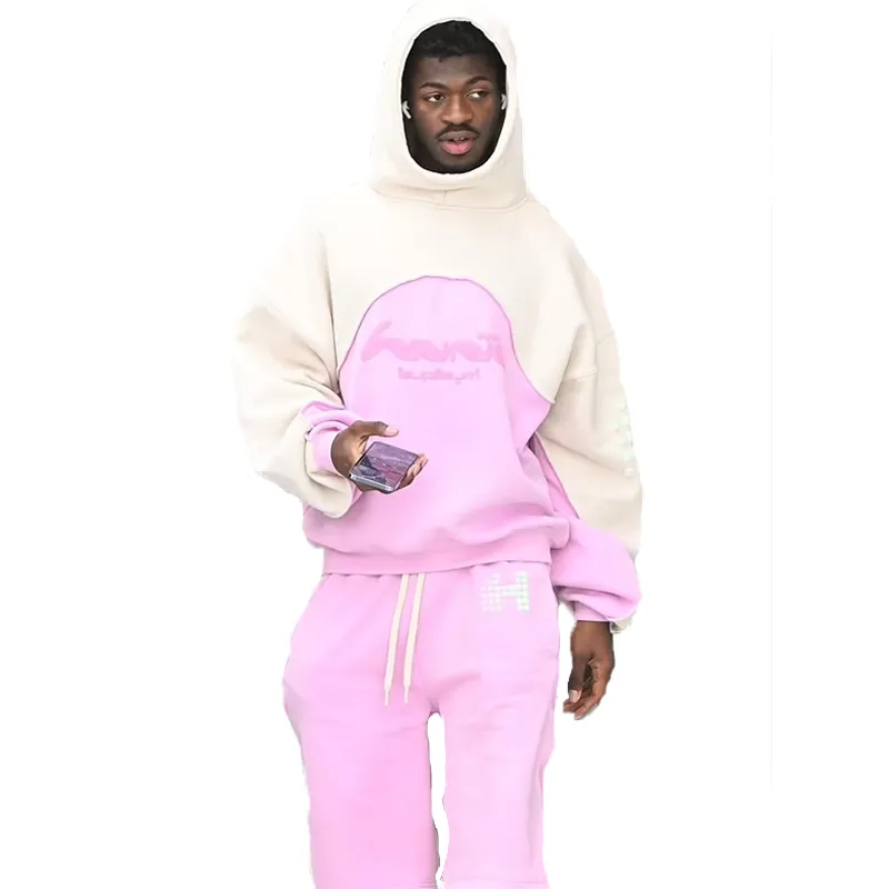 Lil Nas X Cream Pink Hoodie Sweatsuit - William Jacket