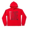 Shop Red And White Vlone Hoodie