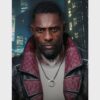 Solomon Reed Cyberpunk 2077 Idris Elba Black Leather Coat