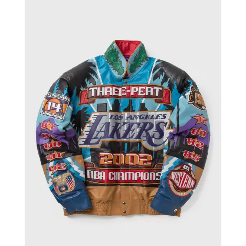 lakers leather jacket