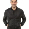 DKNY Leather Bomber Jacket For Sale Men
