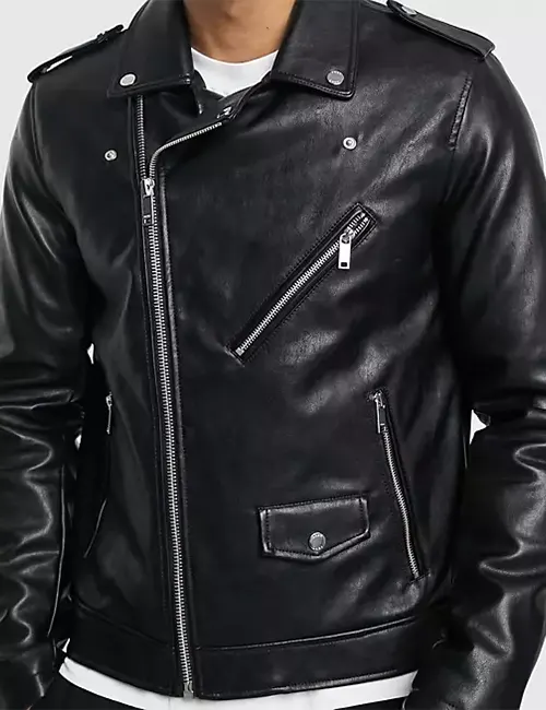 DKNY Leather Jacket - William Jacket