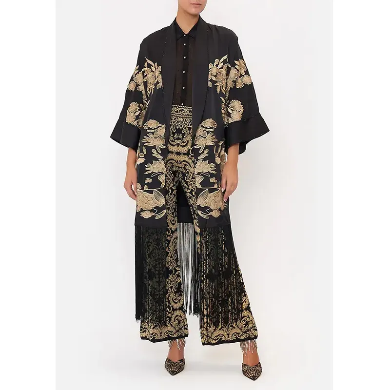 Embroidered Kimono Robe - William Jacket
