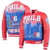 Herzog Philadelphia 76ers Printed Bomber Jacket