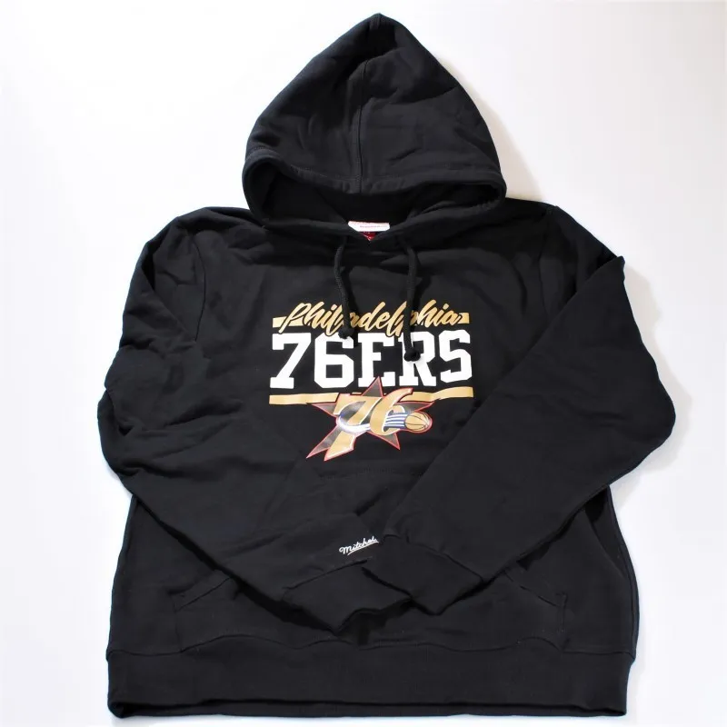 76ers hoodie black