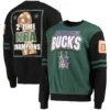 Juston King Milwaukee Bucks Printed Sweatshirt